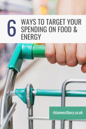 Six Ways To Target Your Spending On Food & Energy #savingmoney #savingmoneyonfood #savingmoneyonenergy #energybills #energycrisis #costofliving #costoflivingrise #howtosavemoney